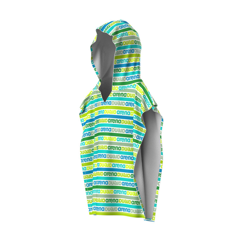 ARENA KIDS TERRY PONCHO ARTIC LIME MULTI