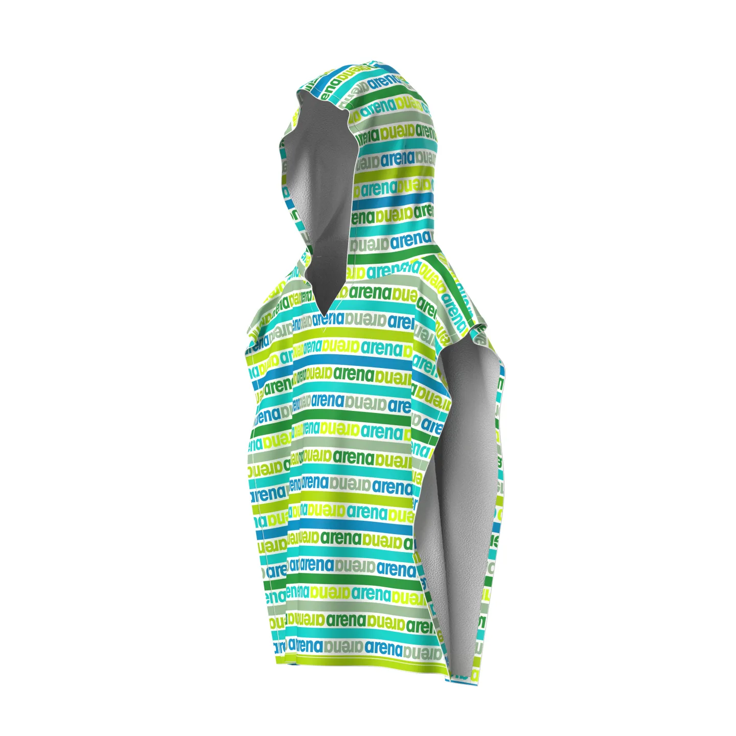 ARENA KIDS TERRY PONCHO ARTIC LIME MULTI