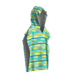 ARENA KIDS TERRY PONCHO ARTIC LIME MULTI