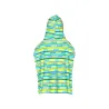 ARENA KIDS TERRY PONCHO ARTIC LIME MULTI
