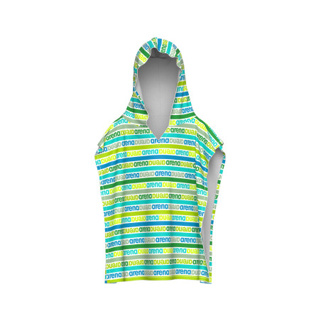 ARENA KIDS TERRY PONCHO ARTIC LIME MULTI