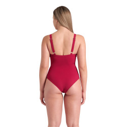WOMEN'S ARENA SWIMSUIT LARA SOFT CURVE B RED ONION