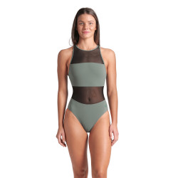 WOMEN'S ARENA MESH PANELS SWIMSUIT VENT