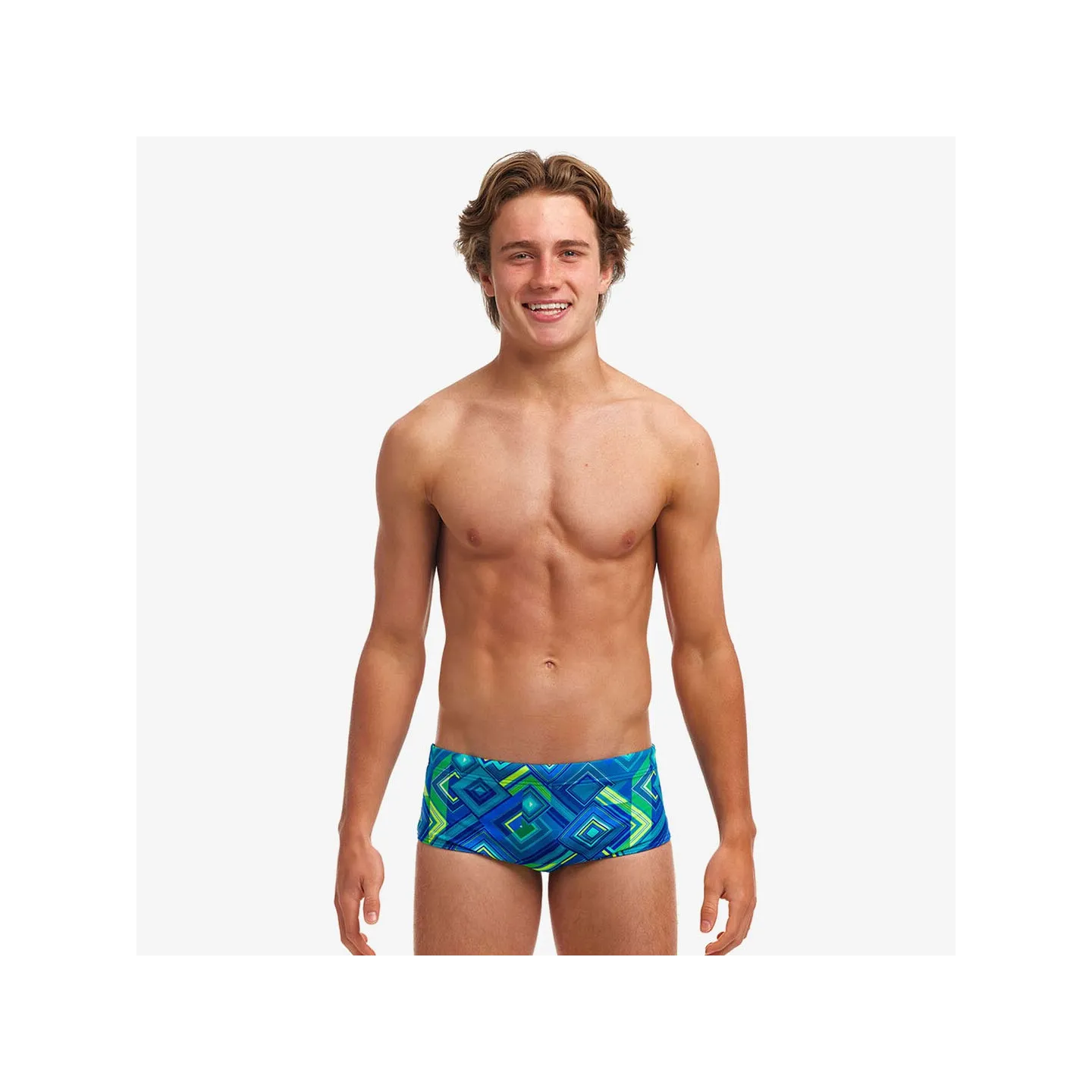 Maillot de Bain Funky Truncks Boy's Help Me Rhombus
