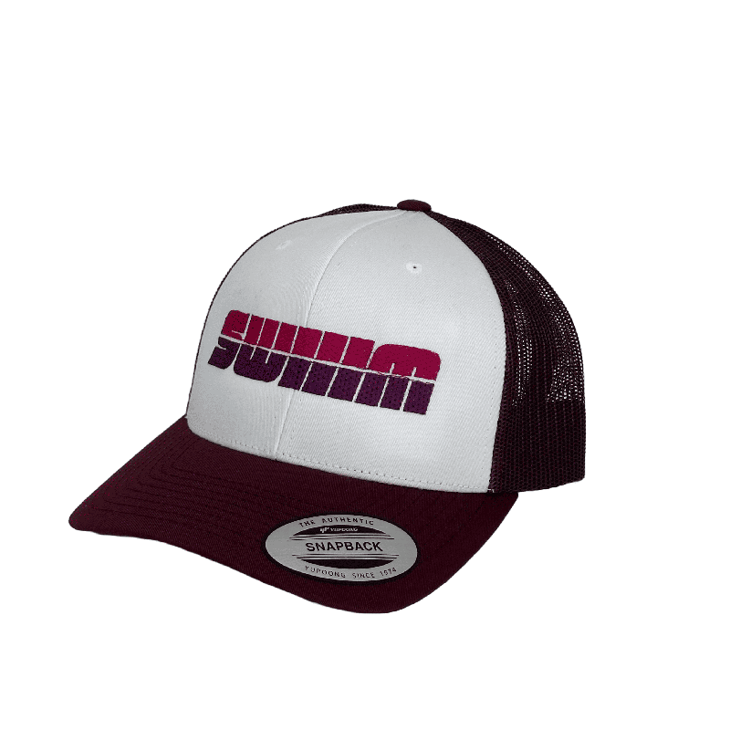 Casquette SWIIIM MAROON WHITE MAROON