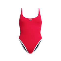 Maillot Femme - ECO SOLID BOUND SCOOP 1P RED/WHI