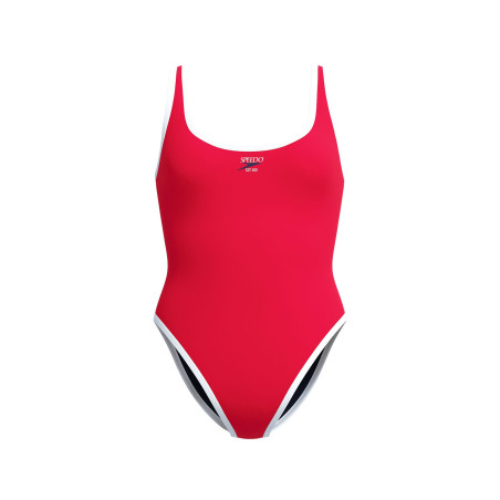 Maillot Femme - ECO SOLID BOUND SCOOP 1P RED/WHI