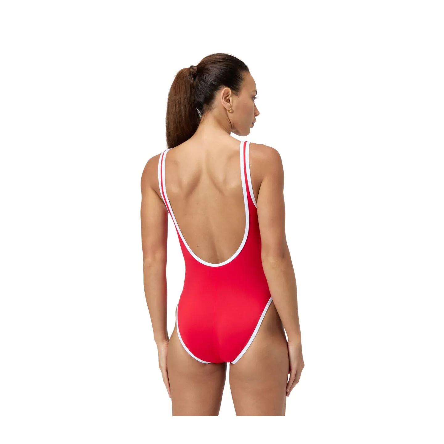 Maillot Femme - ECO SOLID BOUND SCOOP 1P RED/WHI