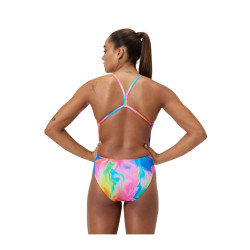 Maillot Femme - ECO+ PRINTED V-BACK 1P MUL