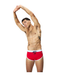 Maillot Homme - bECO JETSTREAM RETRO LOGO BRIEF RED/WHI