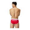 Maillot Homme - bECO JETSTREAM RETRO LOGO BRIEF RED/WHI