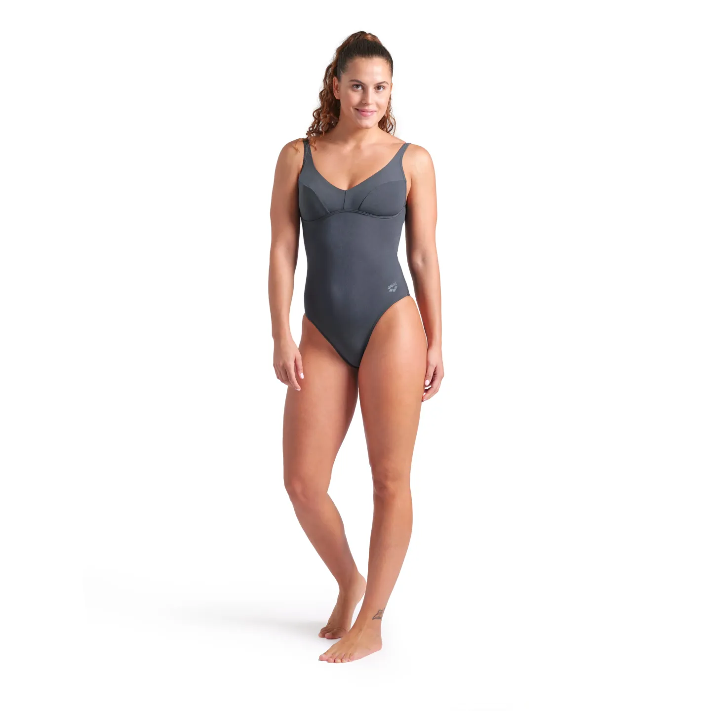 MAILLOT DE BAIN ARENA FEMME SWIMSUIT VICTORIA U BACK ASPHALT