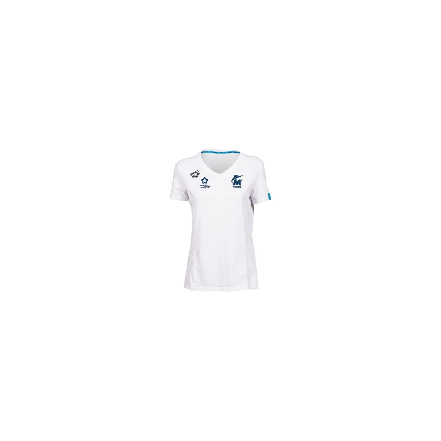 Tee Shirt Arena Blanc Coton Femme - 3MUC NATATION