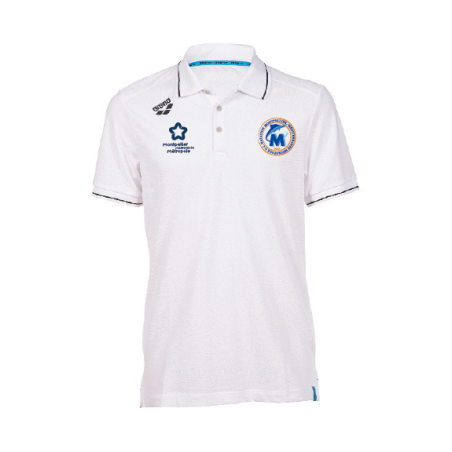 Polo Arena Blanc Coton Unisex - 3MUC Natation