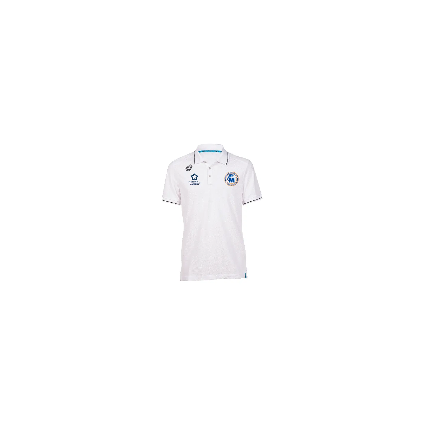 Polo Arena Blanc Coton Unisex - 3MUC Natation