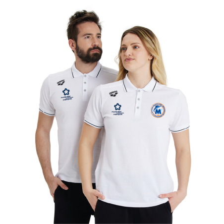 Polo Arena Blanc Coton Unisex - 3MUC Natation