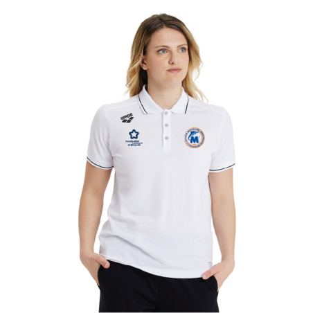 Polo Arena Blanc Coton Unisex - 3MUC Natation