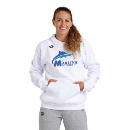 Sweat Shirt Arena Blanc Unisex - 3MUC Natation