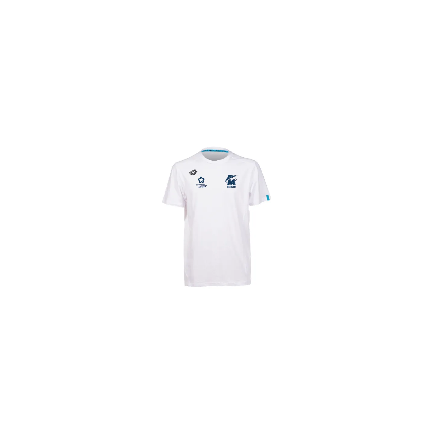 Tee Shirt Arena Blanc Coton Unisex - 3MUC Natation