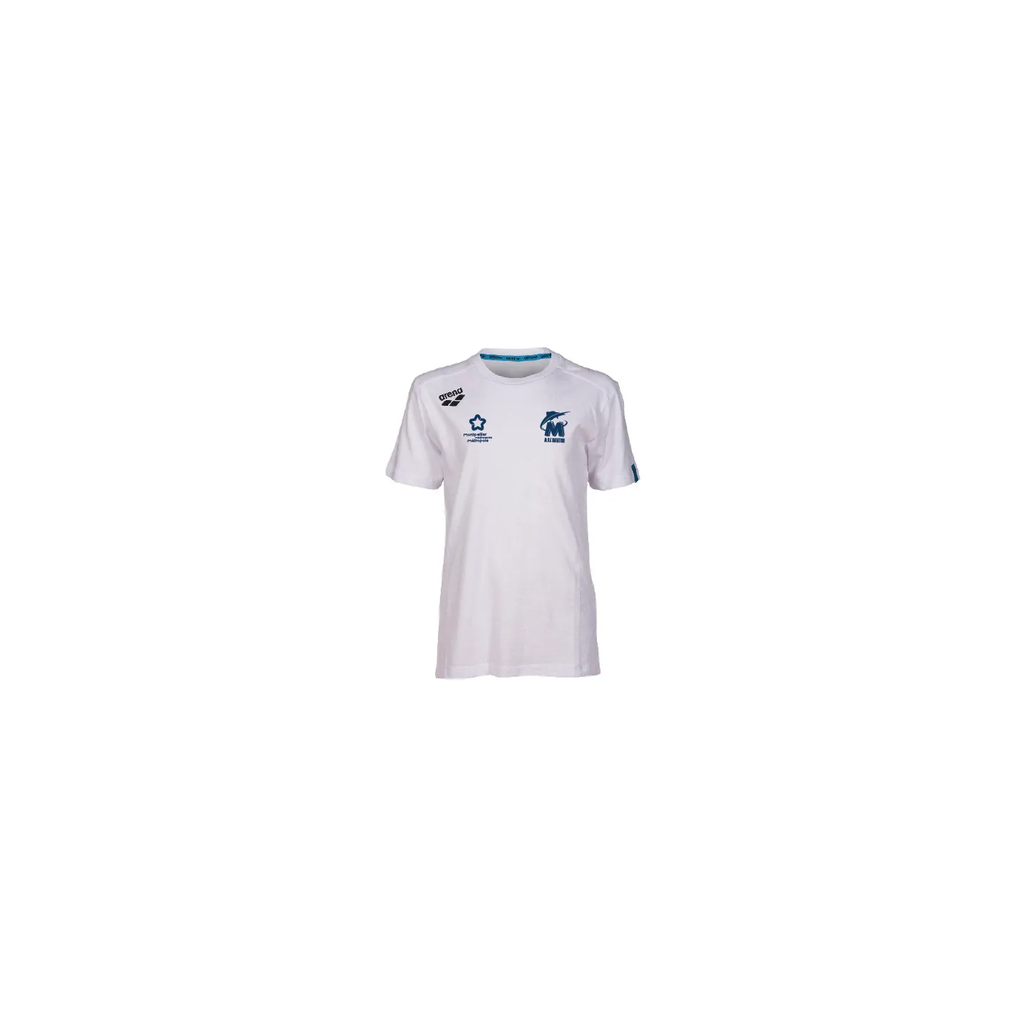 Tee Shirt Arena Coton Blanc Juniors - 3MUC Natation