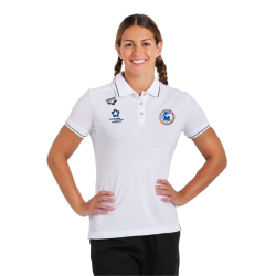 Polo Arena Blanc Coton Femme - 3MUC Natation