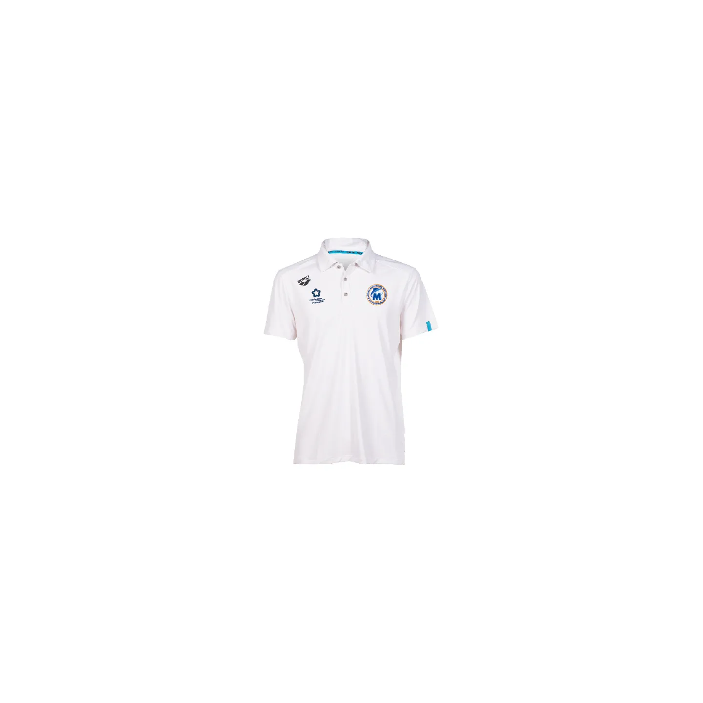 Polo Arena Blanc Technique Homme - 3MUC Natation