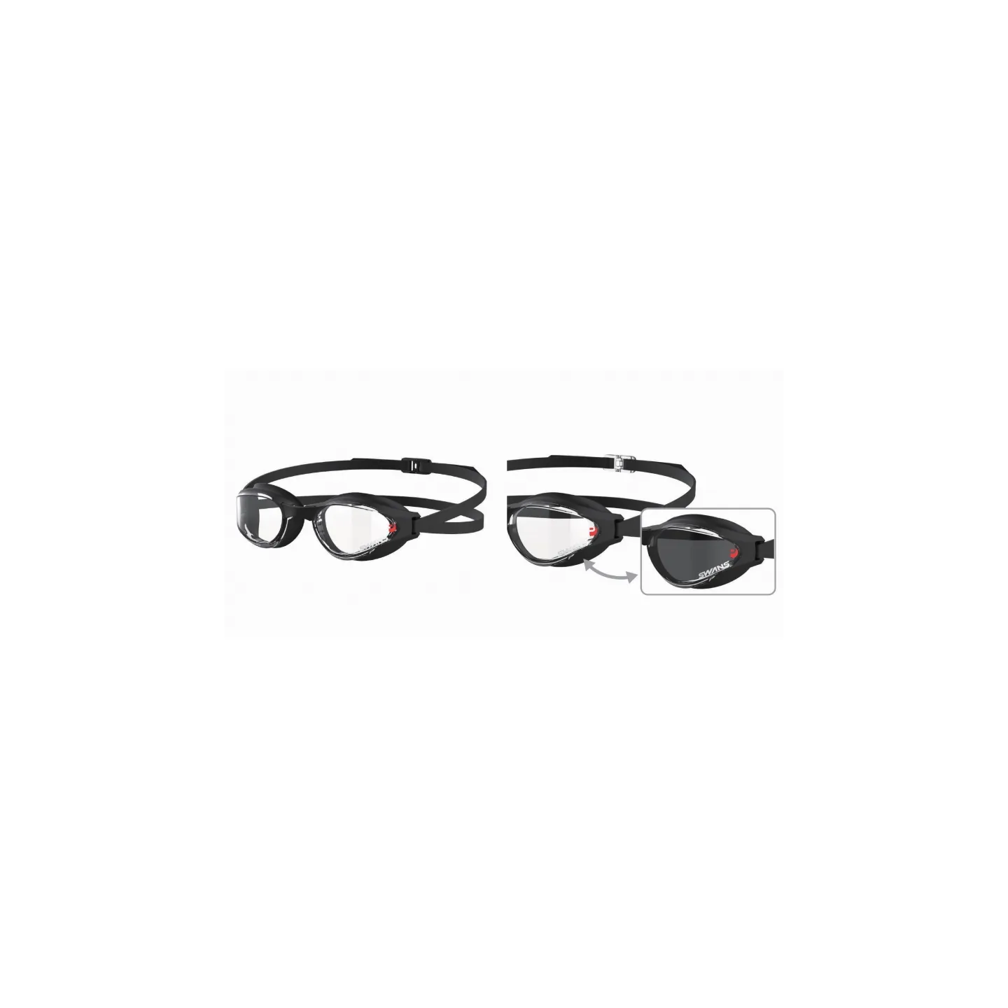 LUNETTE DE NATATION ASCENDER PHOTOCHROMIQUE BLACK
