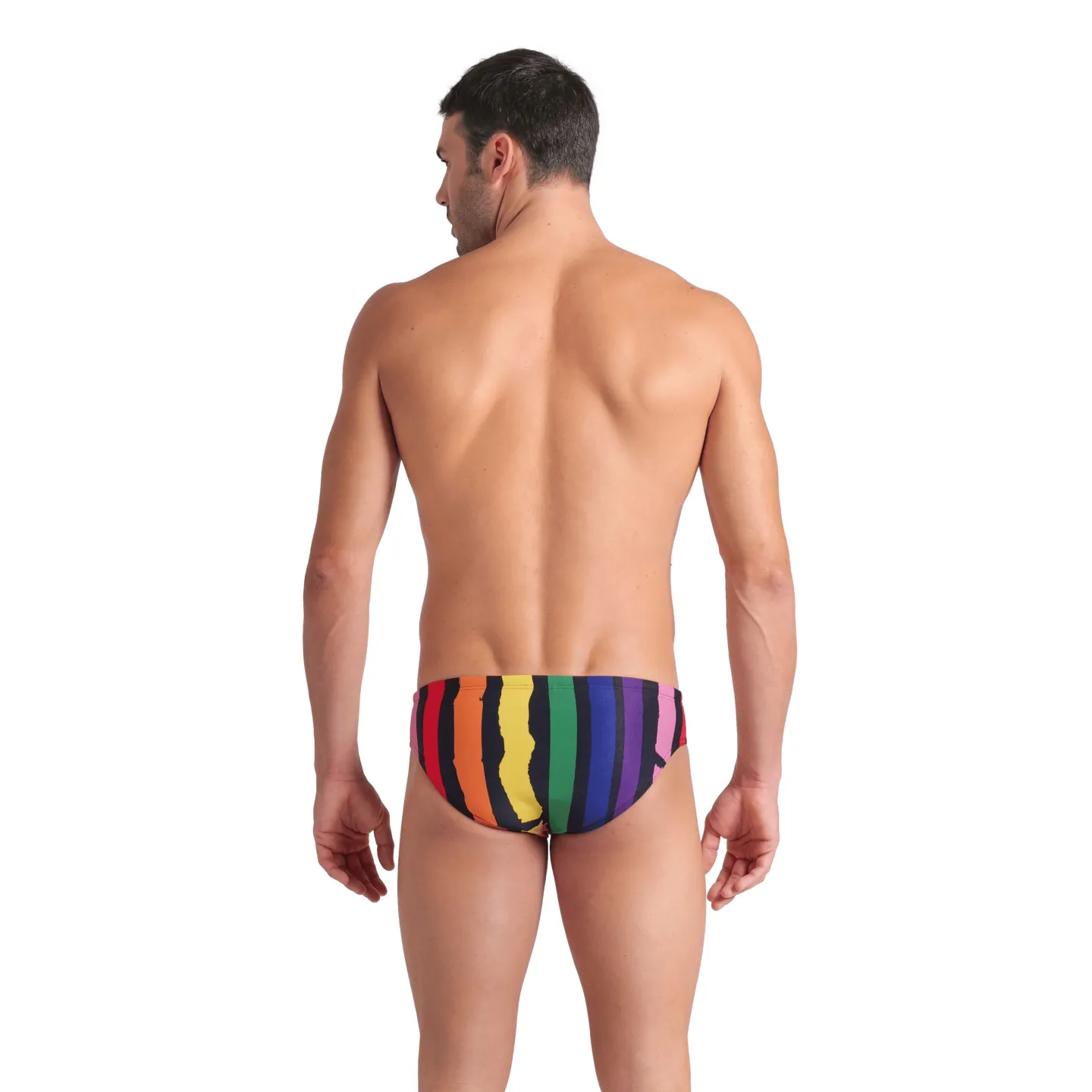 MEN'S ARENA PAINTERS STRIPE SWIM BRIEFS