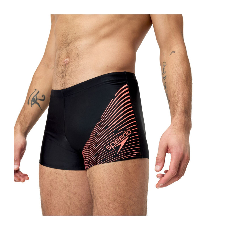 Maillot de Bain Homme ECO MEDLEY LOGO  AQSH BLA/RED