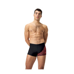 Maillot de Bain Homme ECO MEDLEY LOGO  AQSH BLA/RED