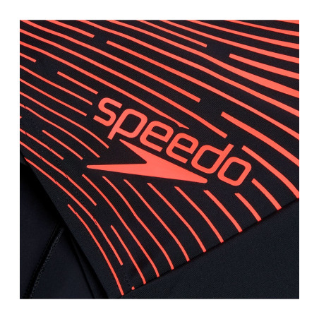 Maillot de Bain Homme ECO MEDLEY LOGO  AQSH BLA/RED