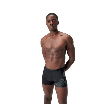 Maillot de Bain Homme ECO MEDLEY LOGO  AQSH BLA/GRN