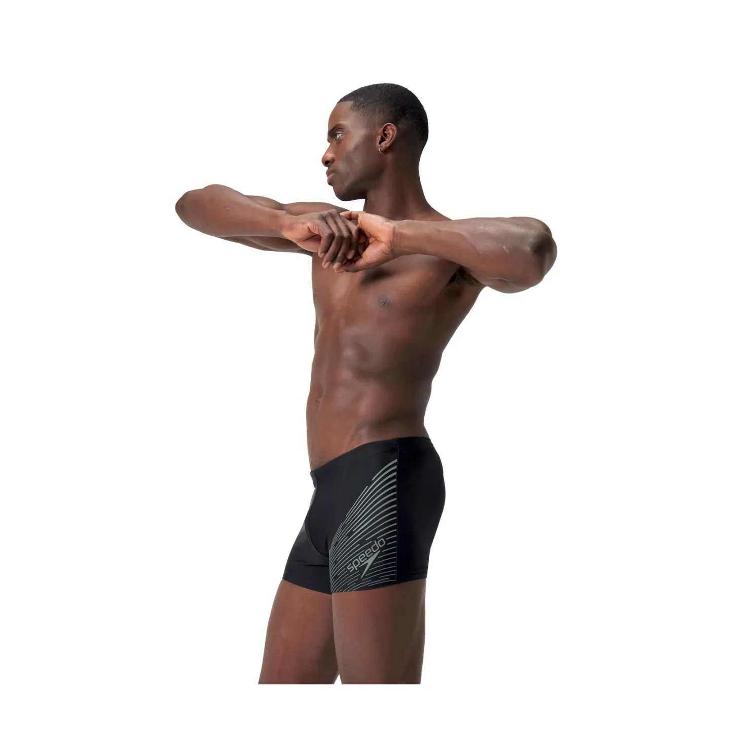 Maillot de Bain Homme ECO MEDLEY LOGO  AQSH BLA/GRN