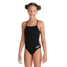 Maillot fille  ARENA TEAM SWIMSUIT CHALLENGE SOLID BLACK-WHITE