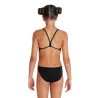 Maillot fille  ARENA TEAM SWIMSUIT CHALLENGE SOLID BLACK-WHITE