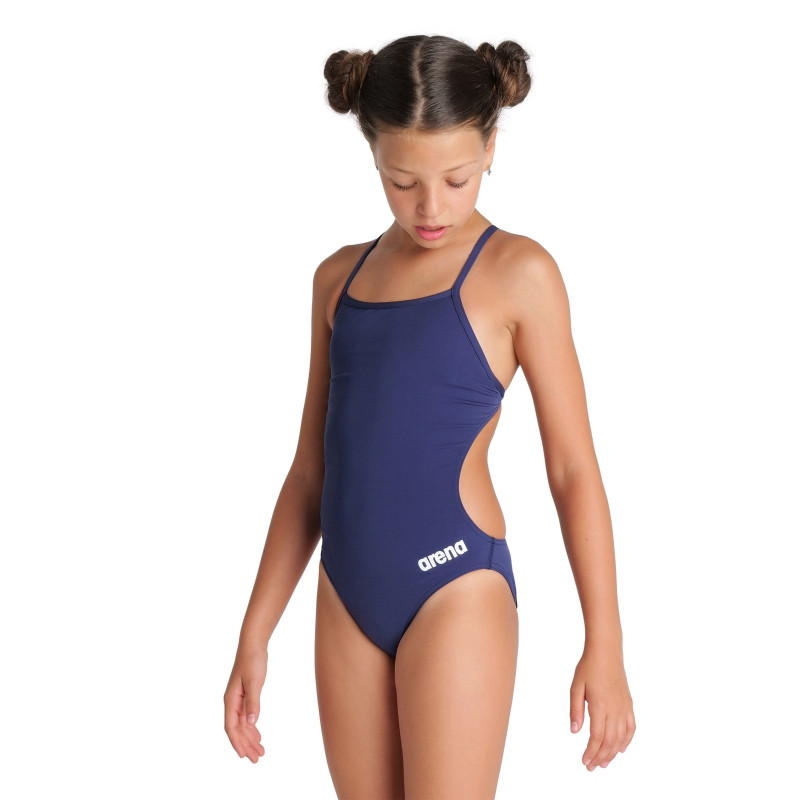 Maillot fille  ARENA TEAM SWIMSUIT CHALLENGE SOLID NAVY-WHITE (copie)