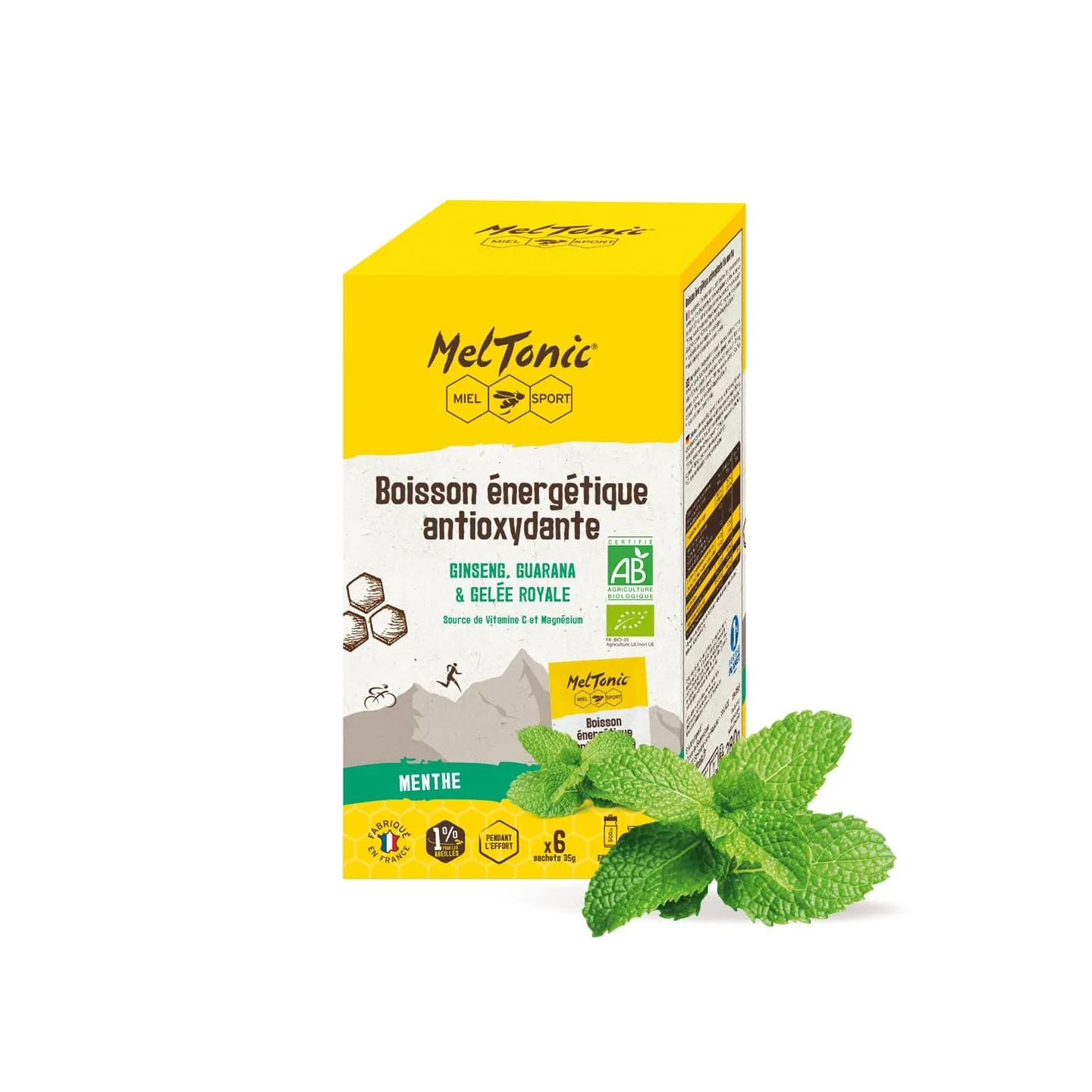 Boisson énergétique bio Menthe (6 sachets)