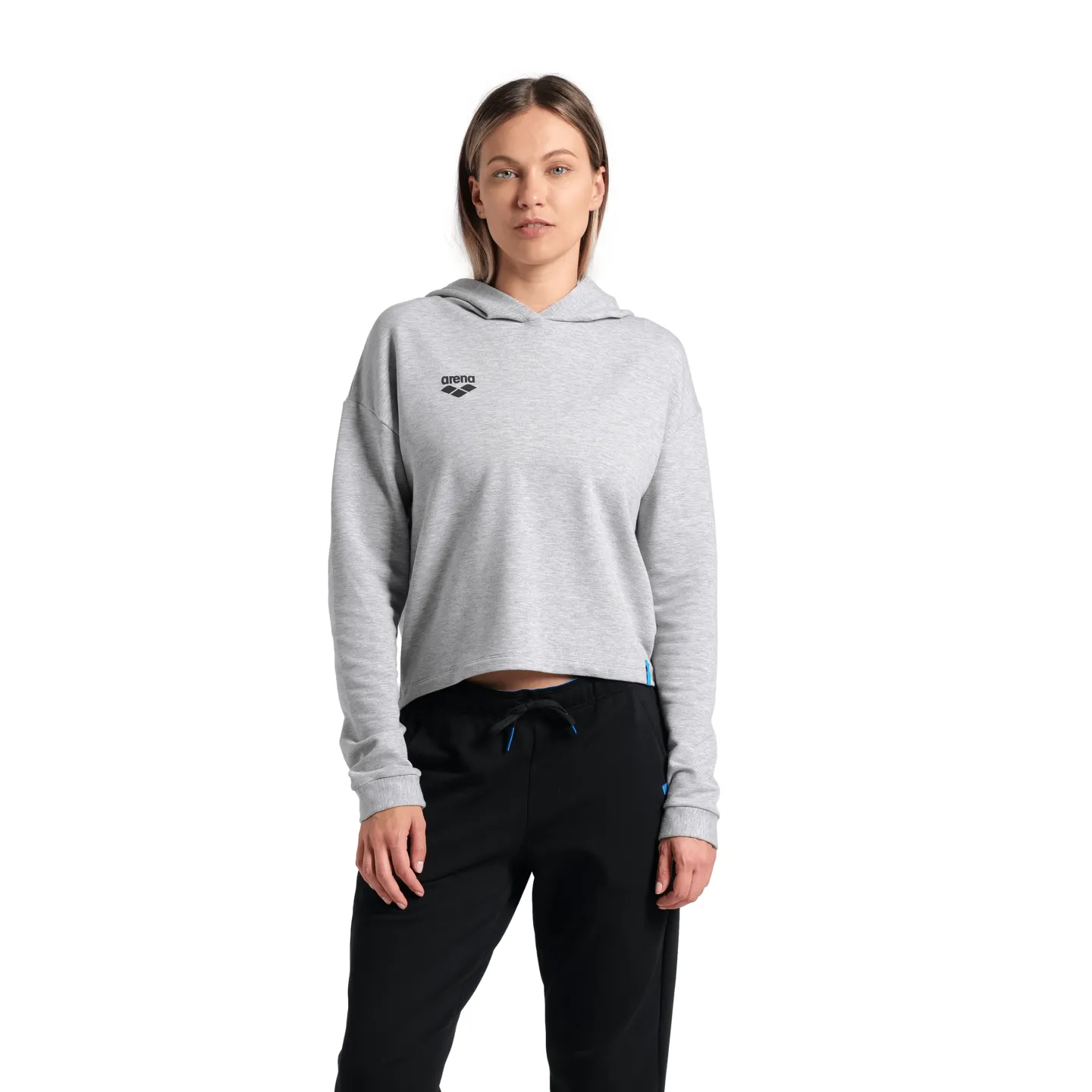 WOMEN HOODED MEDIUM GREY HEATHER