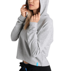 WOMEN HOODED MEDIUM GREY HEATHER