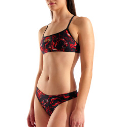 Maillot de Bain ARENA Femme GRAPHIC BIKINI BANDEAUMULTI-BLACK