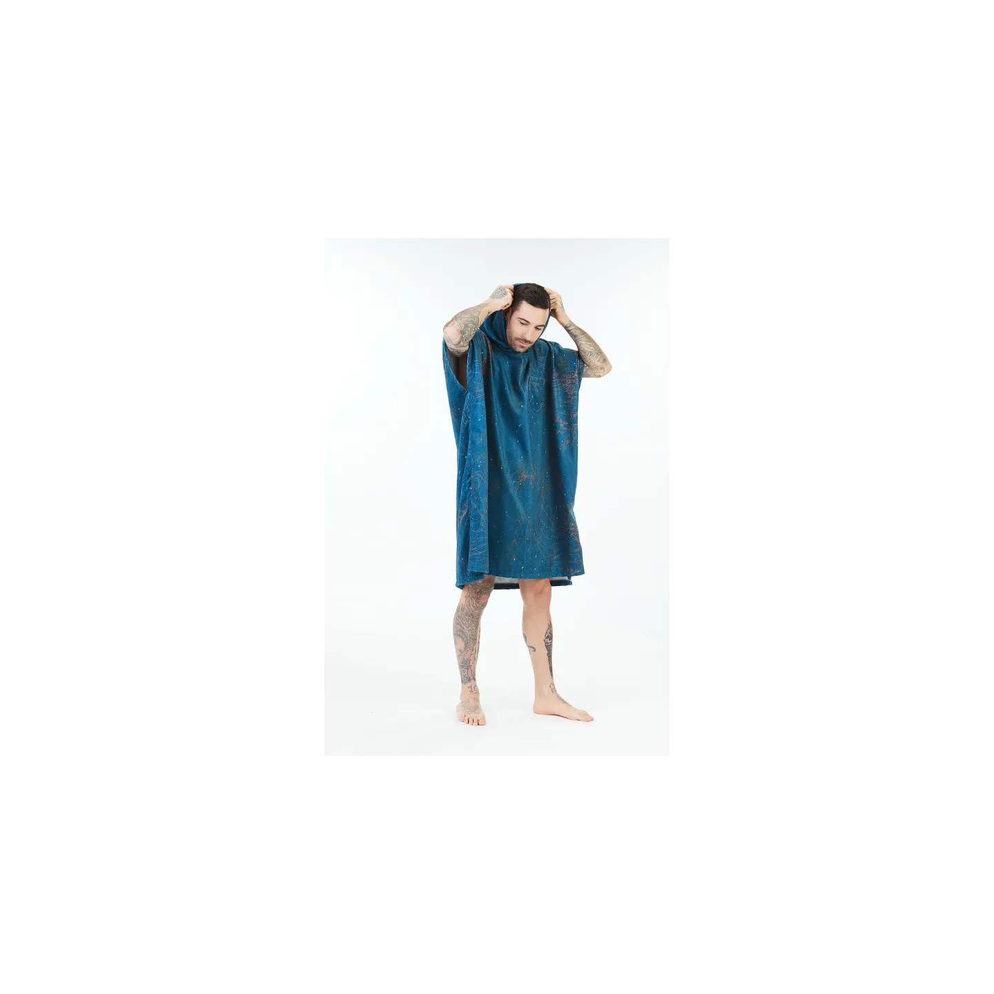 Poncho Girl Series - Pressure - Deep Blue