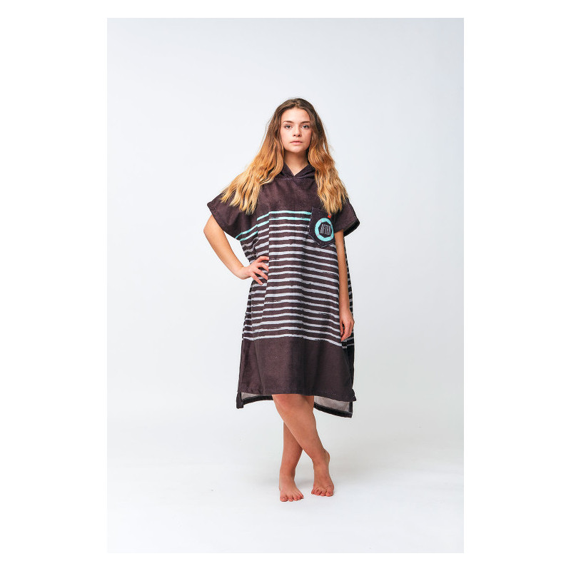 Poncho - Sailor Stripes - Black