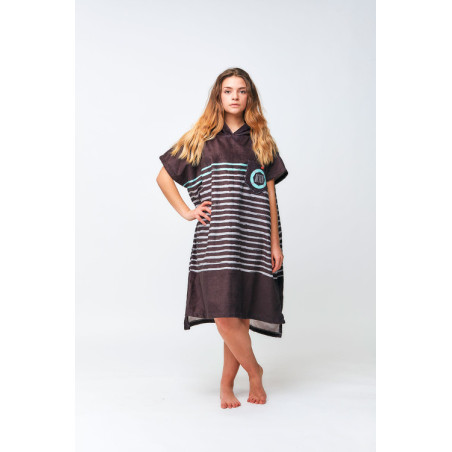 Poncho - Sailor Stripes - Black