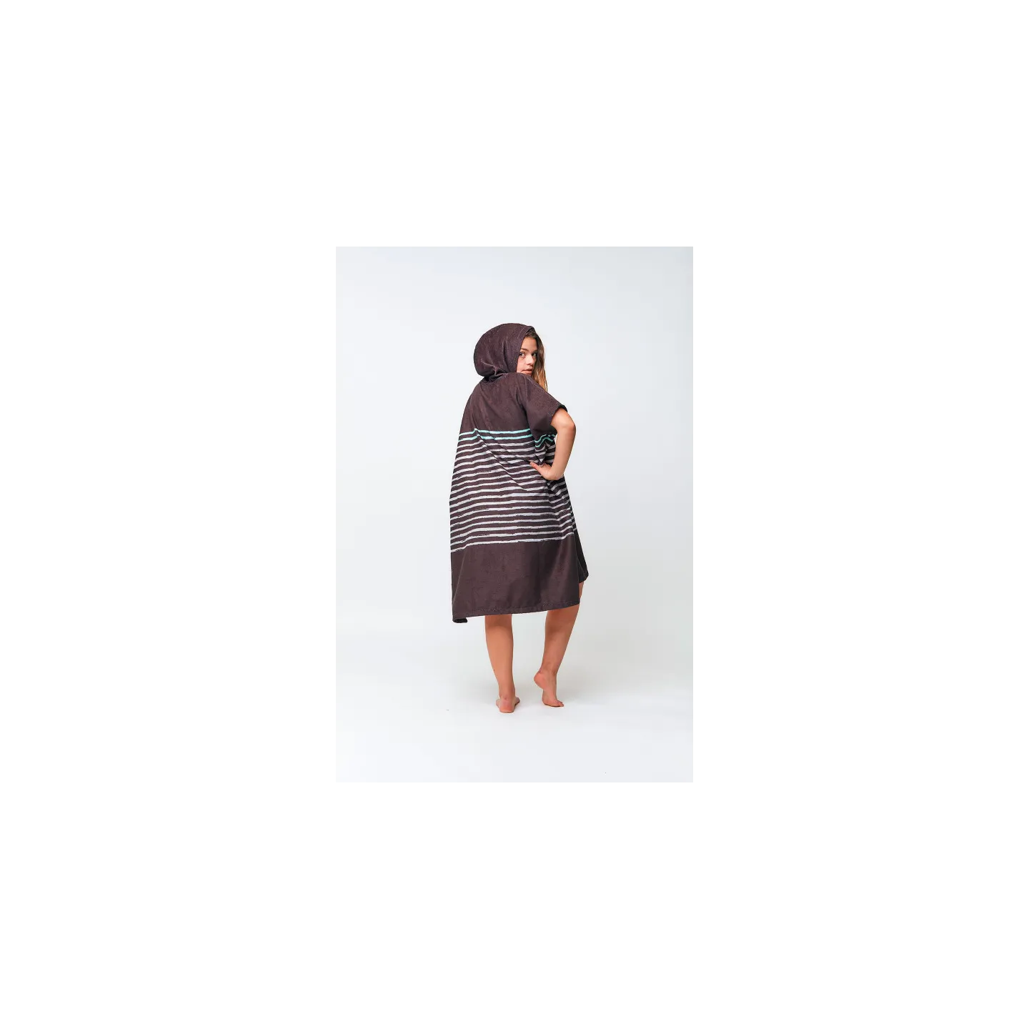 Poncho - Sailor Stripes - Black