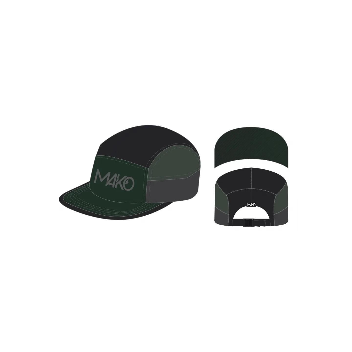 Casquette Course à pied MAKO KHAKI