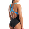 Maillot de Bain ARENA Femme POSEIDONIA SWIMSUIT SWIM PBLACK-TURQUOISE