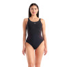 Maillot de Bain ARENA Femme  ISA SQUARED BACK C CUPBLACK-FAIRY ROSE