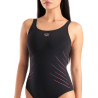 Maillot de Bain ARENA Femme  ISA SQUARED BACK C CUPBLACK-FAIRY ROSE