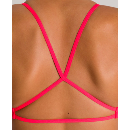 Live Top Haut de Maillot de Bain Fluo Red