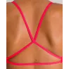 Live Top Haut de Maillot de Bain Fluo Red